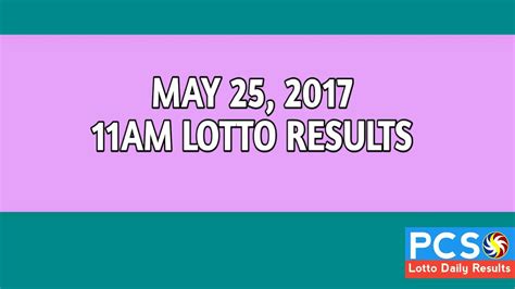 may 2017 swertres result